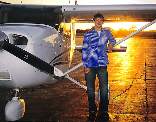 Dale Hupe’s love of flying led to a pilot’s license which he earned in April of this year. Dale Hupe’s love of flying led to a pilot’s license which he earned in April of this year.