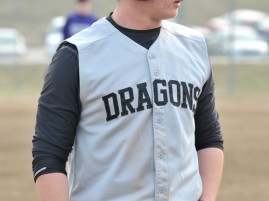 Valley Falls Dragons first baseman Kyle Glissman